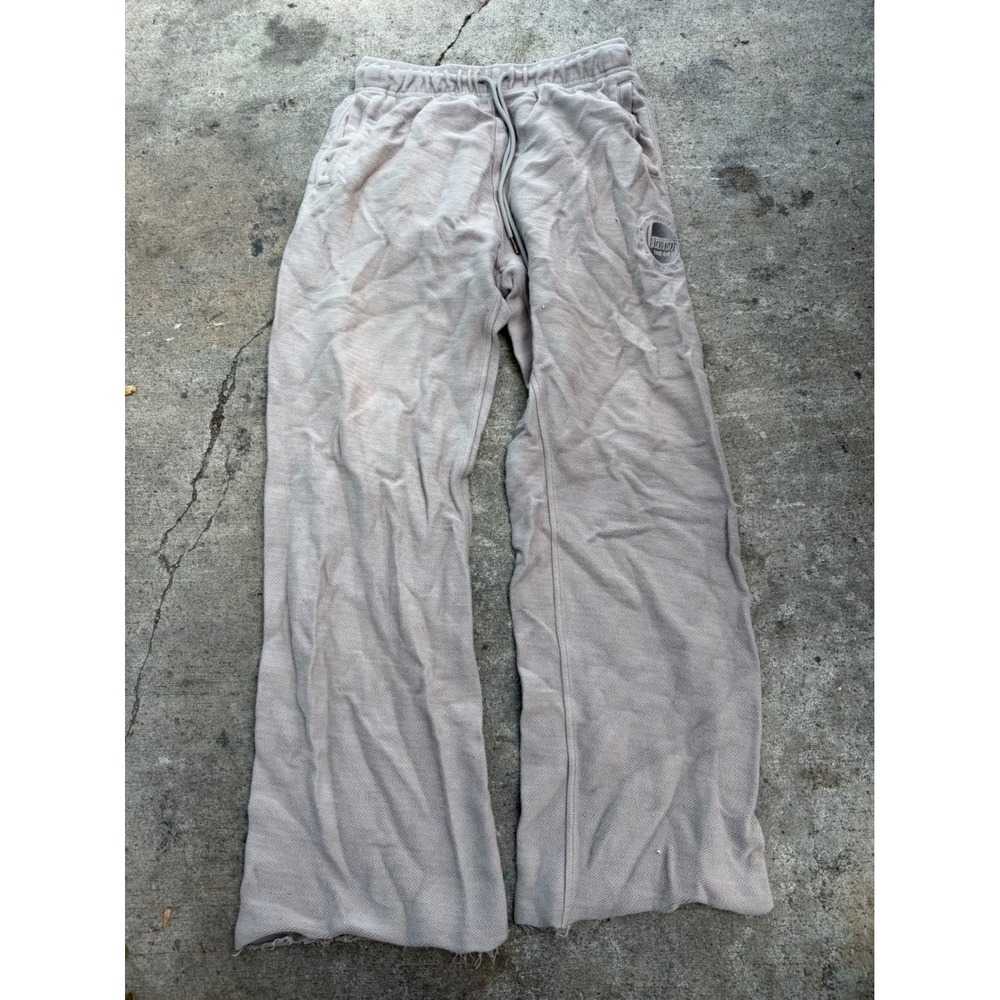 Honor The Gift Inner City Car Club Sweatpants Taupe Beige Wide Leg Distressed M